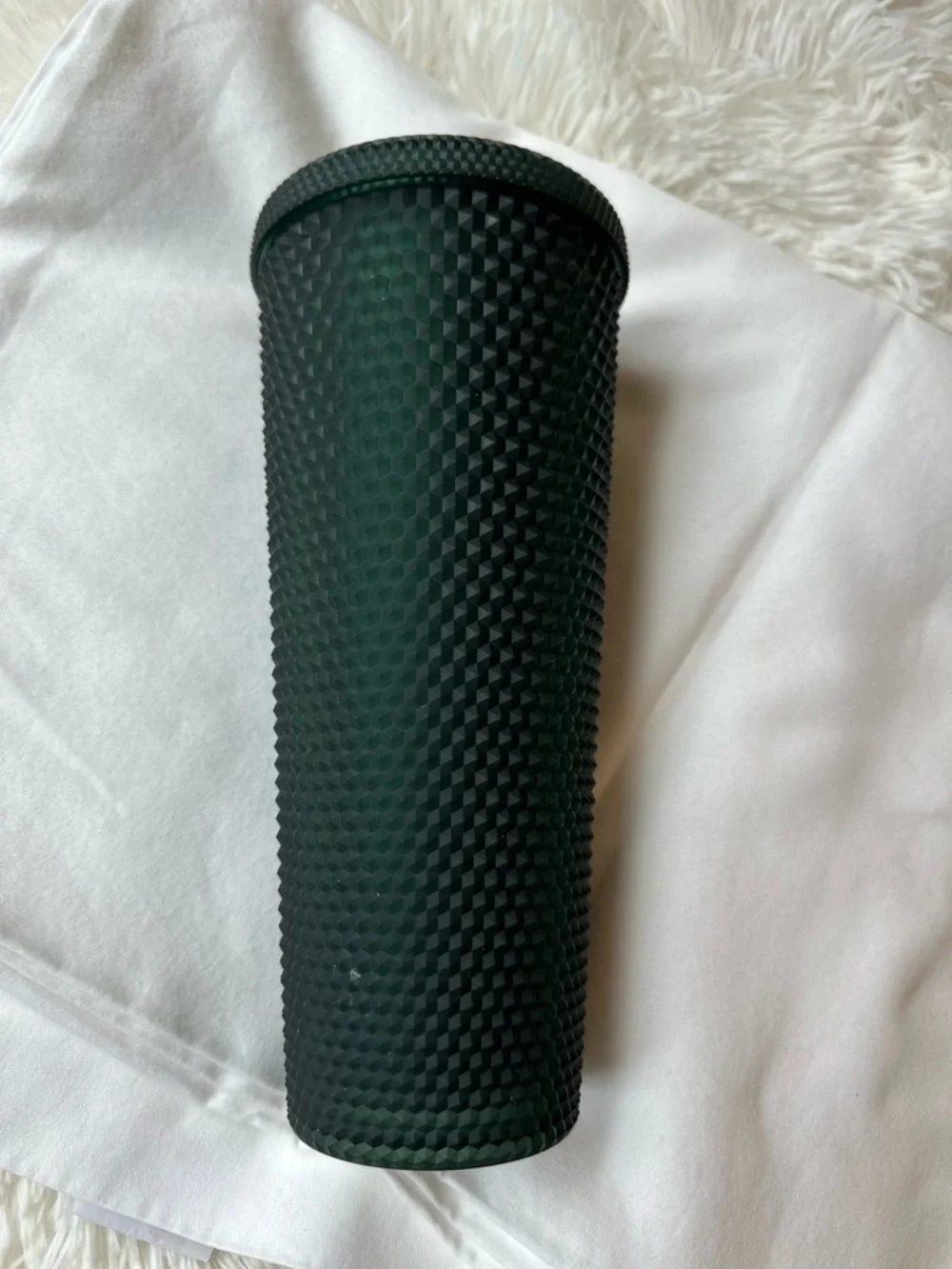 Starbucks Matte Forest Green Studded Venti 24oz Cold Cup Tumbler Reusable Cup